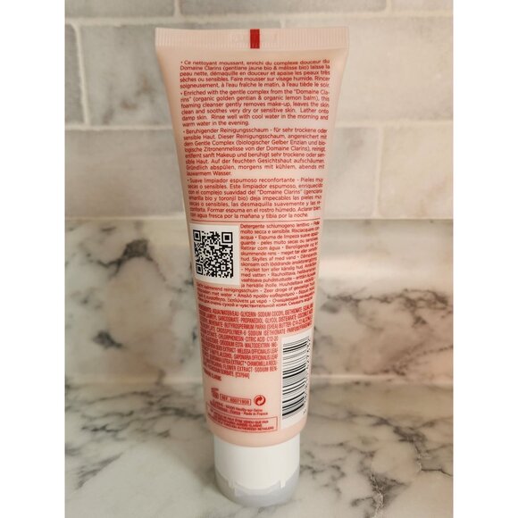 Clarins Soothing Gentle Foaming Cleanser With Alpine Herbs & Shea Butter 4.2 oz - Picture 2 of 4